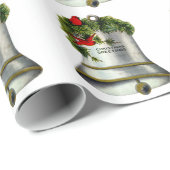 Zilveren kerstballonnen cadeaupapier (Rol Hoek)