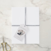 Zilveren Kerstbellen Cadeaulabel (Met Touw)