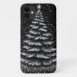 Zilveren kerstboom Case-Mate iPhone case