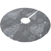 Zilveren kerstboom Modern ontwerp Rok (Gekanteld)