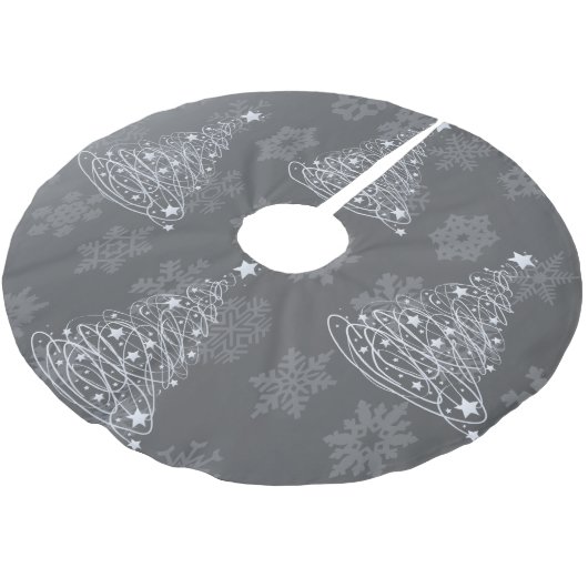 Zilveren kerstboom Modern ontwerp Rok (Gekanteld)