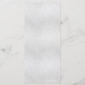 Zilveren kerstdinermenu menu (Achterkant)