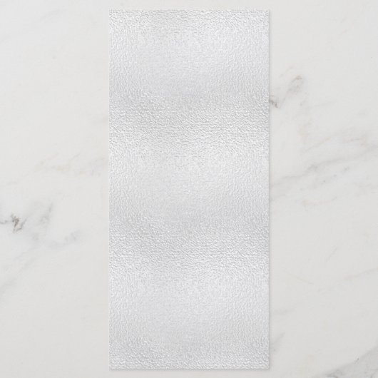 Zilveren kerstfeest diner menu (Achterkant)