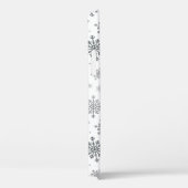 zilveren kerstsnowflakes op winterwit Case-Mate iPhone case (Achterkant / Rechts)