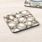 zilveren kerstversiering drankjes onderzetter (Linkerzijde)