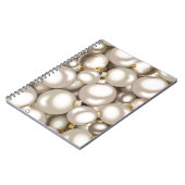 zilveren kerstversiering notitieboek (Linkerzijde)