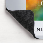 Zilveren Kijk Toevoegen aan uw zakelijke Afbeeldin Muismat (Hoek)