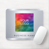 Zilveren Kijk Toevoegen aan uw zakelijke Afbeeldin Muismat (Met muis)