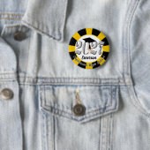 Zilveren Klas van 2027 Afstuderen Ronde Button 5,7 Cm (In situ)