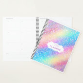 Zilveren kleuren glitter gouden planner 2024 (Display)