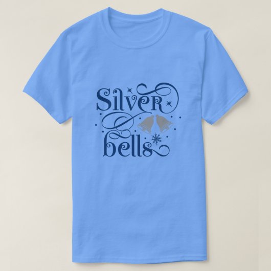 Zilveren klokken01 t-shirt (Design voorkant)