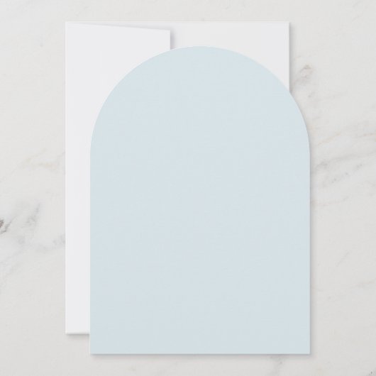 Zilveren klokken gebladerte waterverf boogblauw Hu Kaart (Achterkant)