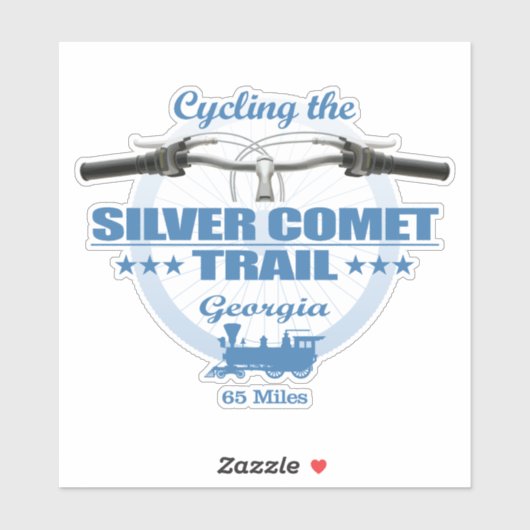 Zilveren komeetpad (H2) Sticker (Vel)