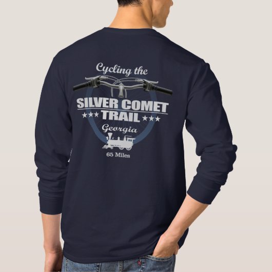 Zilveren komeetpad (H2) T-shirt (Achterkant)