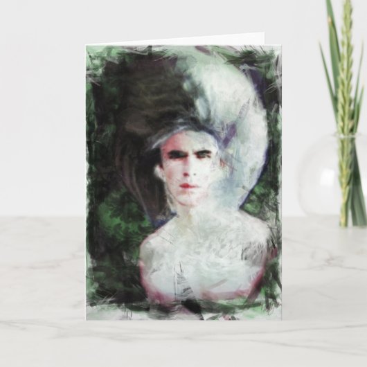 Zilveren Koningin Feestdagen Kaart (Voorkant)