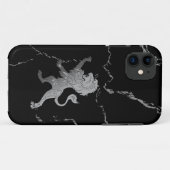 Zilveren Koninklijke Leeuw Case-Mate iPhone Case (Achterkant (horizontaal))