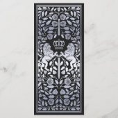 Zilveren Koninklijke Leeuw Middeleeuws Zwaard Brui Menu (Achterkant)