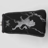 Zilveren Koninklijke Leeuw Monogram Golfheadcover (Voorkant)