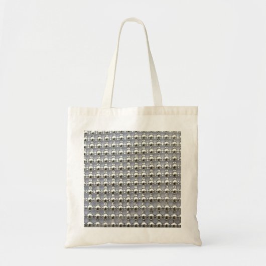 Zilveren kralen patroon tote bag (Voorkant)