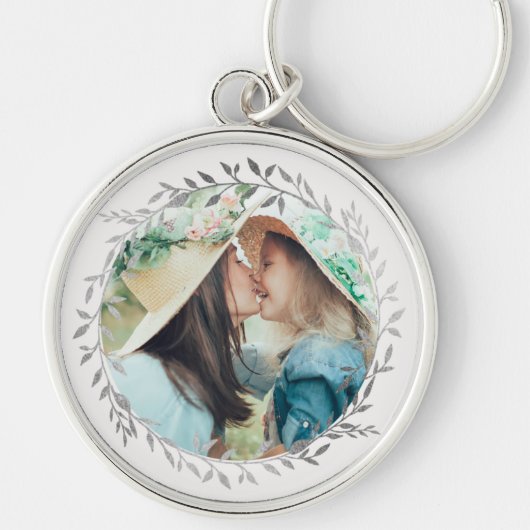 zilveren krans sleutelhanger (Voorkant)