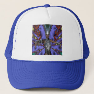 Zilveren krijger trucker pet