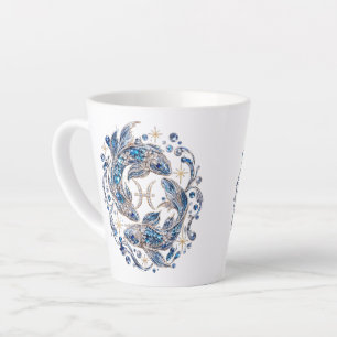 Zilveren Kristal Vissen Dierenriem Latte Mok