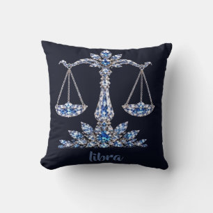 Zilveren Kristal Weegschaal Luxe Collectie Kussen