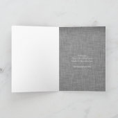 Zilveren kruis condoleert sympathie begrafenis kaart (Binnen)