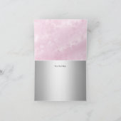 Zilveren Kruis & Kant Boog Doop Dankkaart Bedankkaart (Binnen)