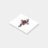 Zilveren Kruis met een Rode Roos Post-it® Notes (Schuin)