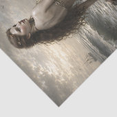 Zilveren Kust Sirene Decoupage Tissuepapier (Detail)