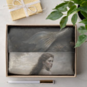 Zilveren Kust Sirene Decoupage Tissuepapier (Geschenk)