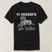 Zilveren Labrador Retriever Opa Silver Lab Teste T-shirt (Design voorkant)