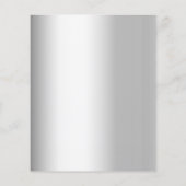 Zilveren lavendel bloemen bruiloft save the date flyer (Achterkant)