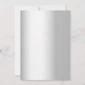 Zilveren lavendel bloemige trouwkaart 'save the da save the date (Achterkant)