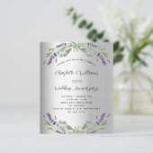 Zilveren lavendel budget 25e trouwdag (Staand voorkant)