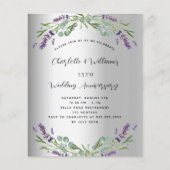 Zilveren lavendel budget 25e trouwdag (Voorkant)