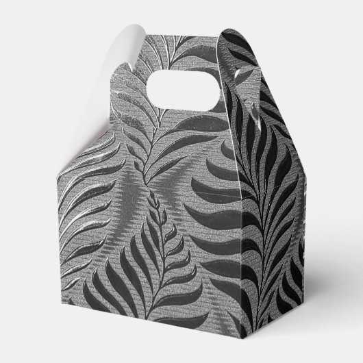 Zilveren Leaf Motief Gable Bedankdoosjes (Achterkant)