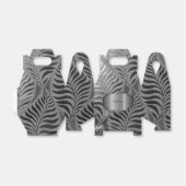 Zilveren Leaf Motief Gable Bedankdoosjes (Uitgevouwen)