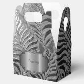 Zilveren Leaf Motief Gable Bedankdoosjes (Geopend)