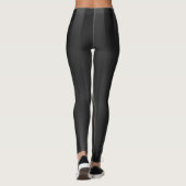 Zilveren Leggings Leggings gestript (Achterkant)