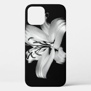 Zilveren Lelie: Monochrome bloemige elegantie. Case-Mate iPhone Case