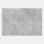 Zilveren Leopard Grijs Meow Kitty Kat Inpakpapier Vel (Voorkant 2)