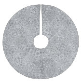 Zilveren Leopard Grijs Meow Kitty Kat Kerstboom Rok (Voorkant)