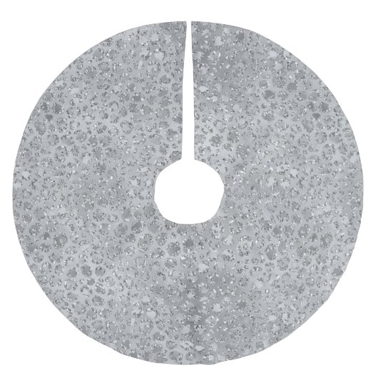 Zilveren Leopard Grijs Meow Kitty Kat Kerstboom Rok (Voorkant)