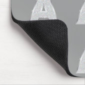 Zilveren letter A Muismat (Hoek)