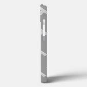 Zilveren letter T Case-Mate iPhone Case (Achterkant / Links)