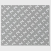 Zilveren letter Z Cadeaupapier (Vlak)