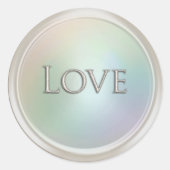 Zilveren Liefde Enveloppe Zegel (Voorkant)