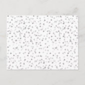 Zilveren Liefdeshartkalender Bewaar de Datum Aankondigingskaart (Achterkant)